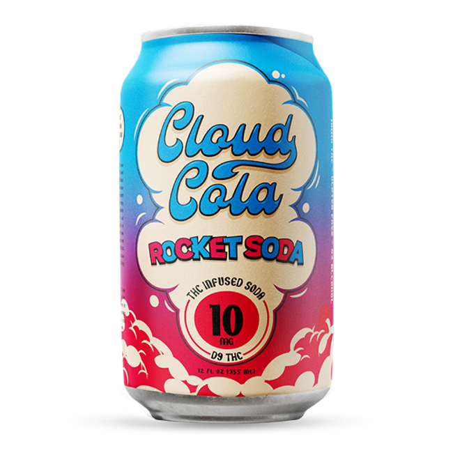 Rocket Pop 10mg THC Soda 4 pack (Will Ship 9/17)